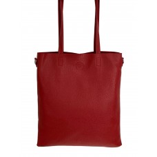 На фото 1 - Женская сумка из искусственной кожи, цвет красный На фото 1 - Женская сумка из искусственной кожи, цвет красный