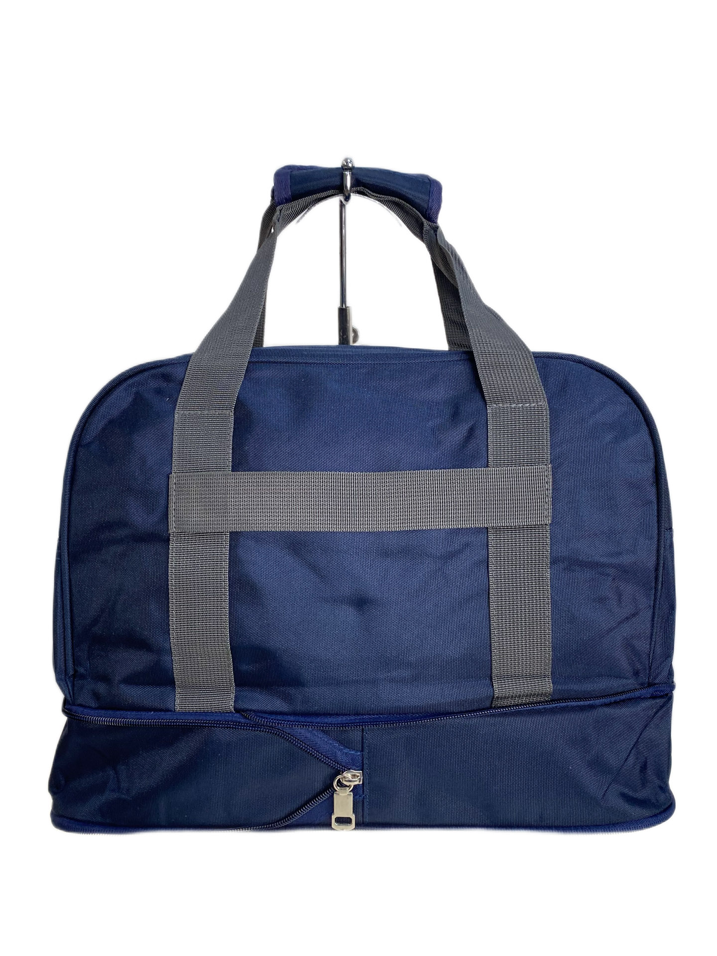 На фото 2 - Дорожная сумка из текстиля, цвет синий