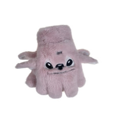 На фото 1 - Тёплые подростковые перчатки, цвет нежно розовый