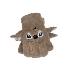 На фото 1 - Тёплые подростковые перчатки, цвет коричневый