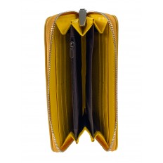 На фото 2 - Женское портмоне из искусственной кожи, цвет желтый На фото 2 - Женское портмоне из искусственной кожи, цвет желтый