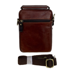 На фото 2 - Сумка мужская из натуральной кожи, цвет коричневый На фото 2 - Сумка мужская из натуральной кожи, цвет коричневый