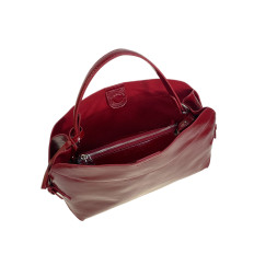 На фото 2 - Женская сумка из натуральной кожи, цвет красный На фото 2 - Женская сумка из натуральной кожи, цвет красный