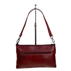 На фото 2 - Женская сумка из натуральной кожи, цвет бордовый На фото 2 - Женская сумка из натуральной кожи, цвет бордовый