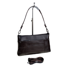 На фото 1 - Женская сумка из натуральной кожи, цвет шоколад На фото 1 - Женская сумка из натуральной кожи, цвет шоколад