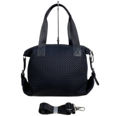 На фото 2 - Женская сумка из текстиля, цвет черный