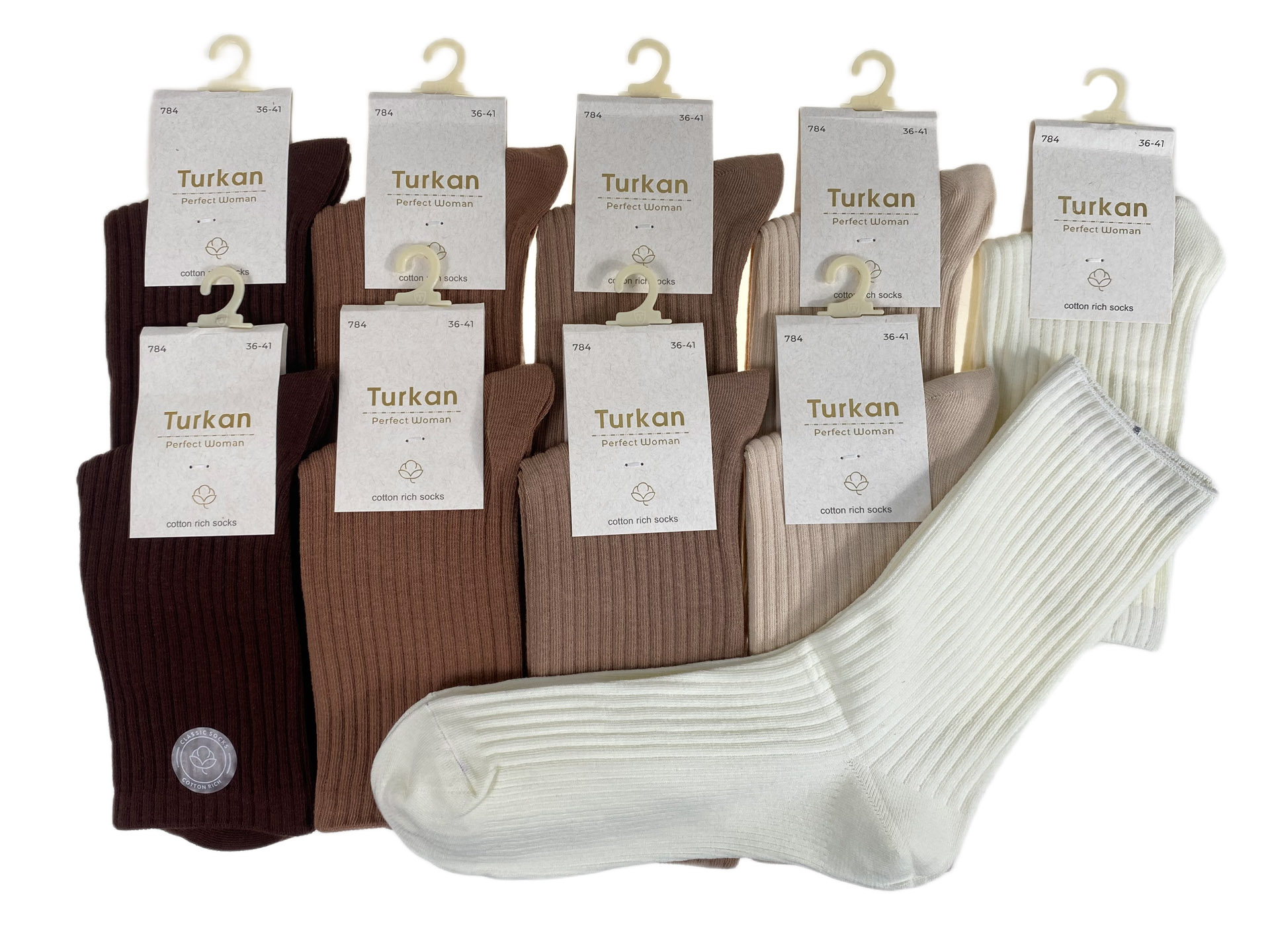 На фото 1 - Женские хлопковые носки 10 пар