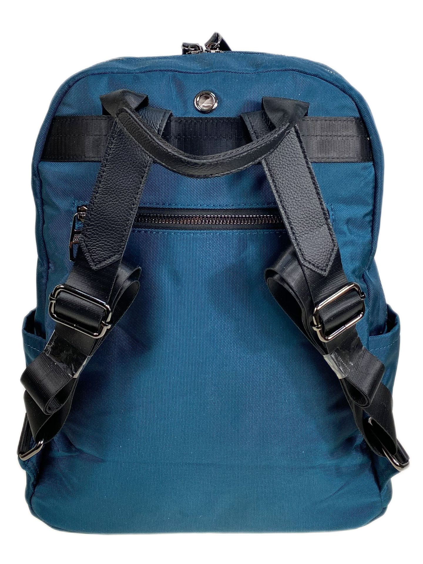 На фото 2 - Женский рюкзак из текстиля, цвет изумрудный