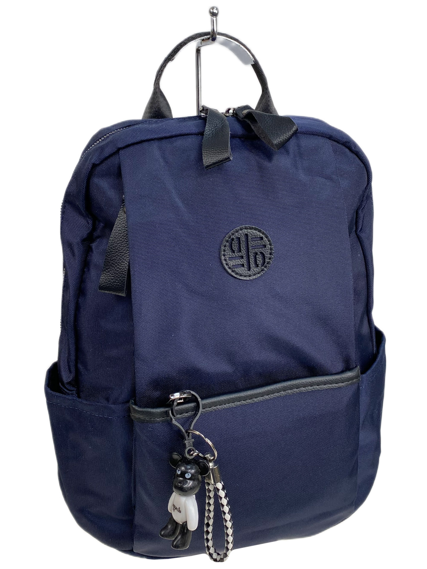 На фото 1 - Женский рюкзак из текстиля, цвет синий