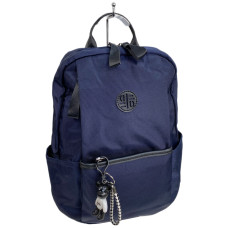 На фото 1 - Женский рюкзак из текстиля, цвет синий