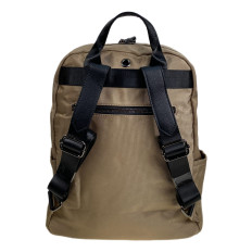 На фото 2 - Женский рюкзак из текстиля, цвет коричневый