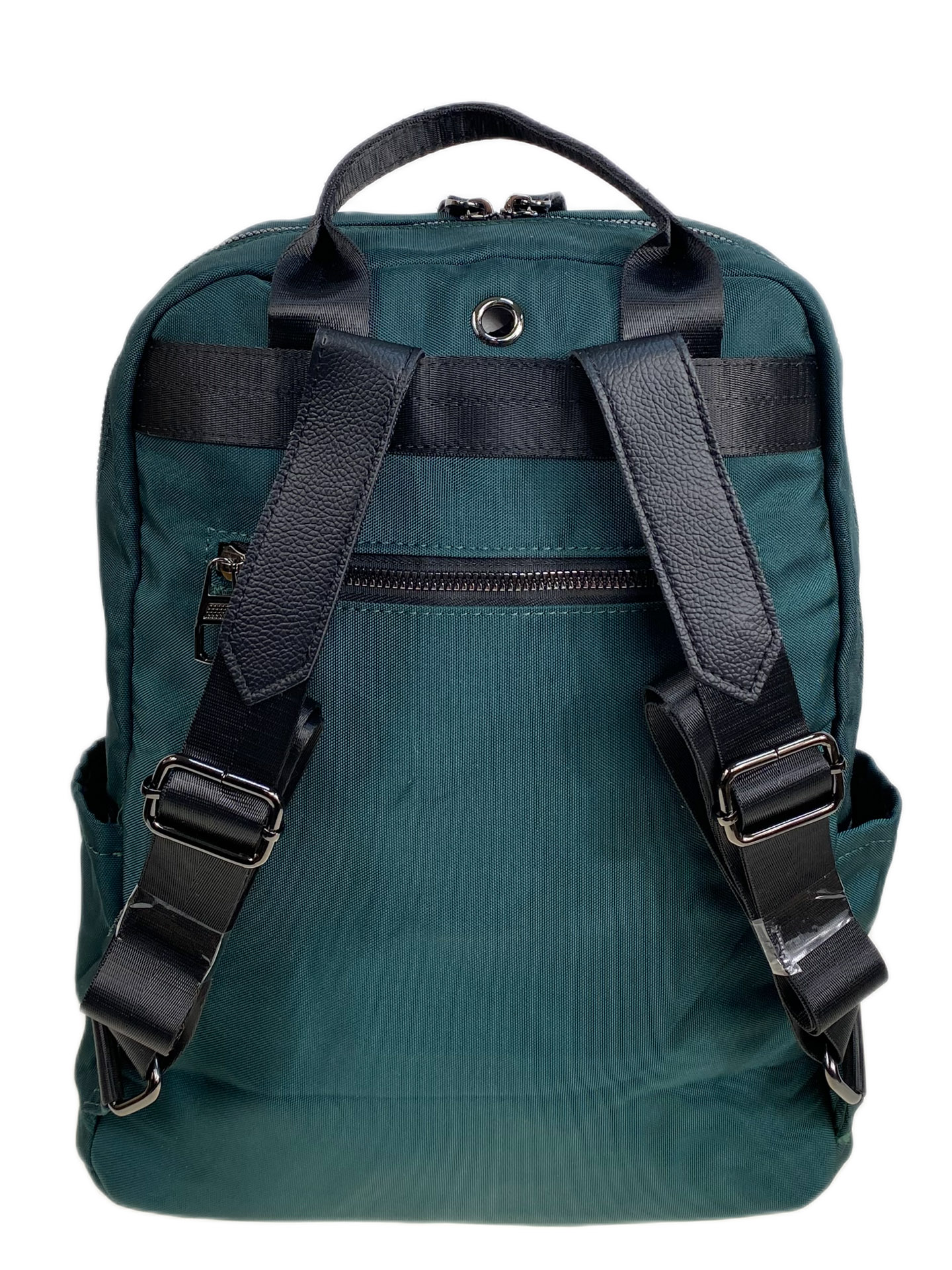 На фото 2 - Женский рюкзак из текстиля, цвет зеленый