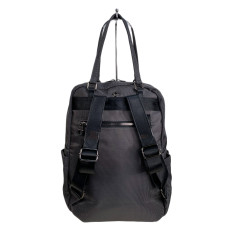 На фото 2 - Женская сумка - рюкзак из текстиля, цвет серый