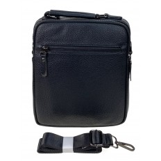 На фото 2 - Сумка мужская из натуральной кожи, цвет черный На фото 2 - Сумка мужская из натуральной кожи, цвет черный