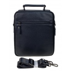 На фото 2 - Сумка мужская из натуральной кожи, цвет черный На фото 2 - Сумка мужская из натуральной кожи, цвет черный