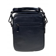 На фото 2 - Сумка мужская из натуральной кожи, цвет черный На фото 2 - Сумка мужская из натуральной кожи, цвет черный