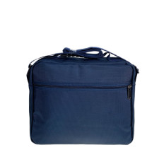 На фото 2 - Сумка мужская через плечо текстильная, цвет синий