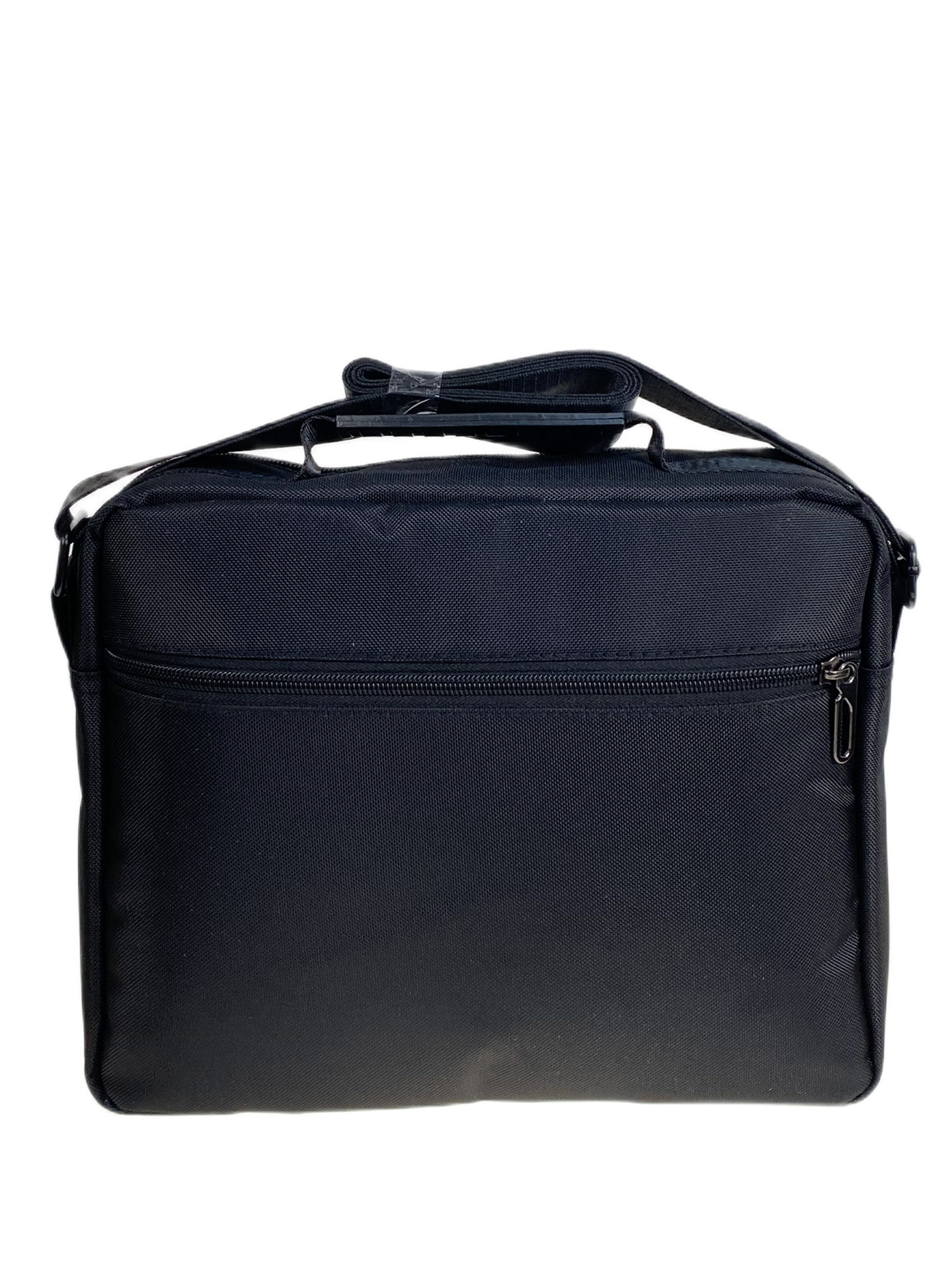 На фото 2 - Сумка мужская через плечо текстильная, цвет черный