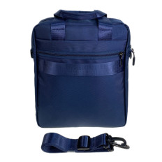 На фото 2 - Сумка мужская  текстильная, цвет  синий