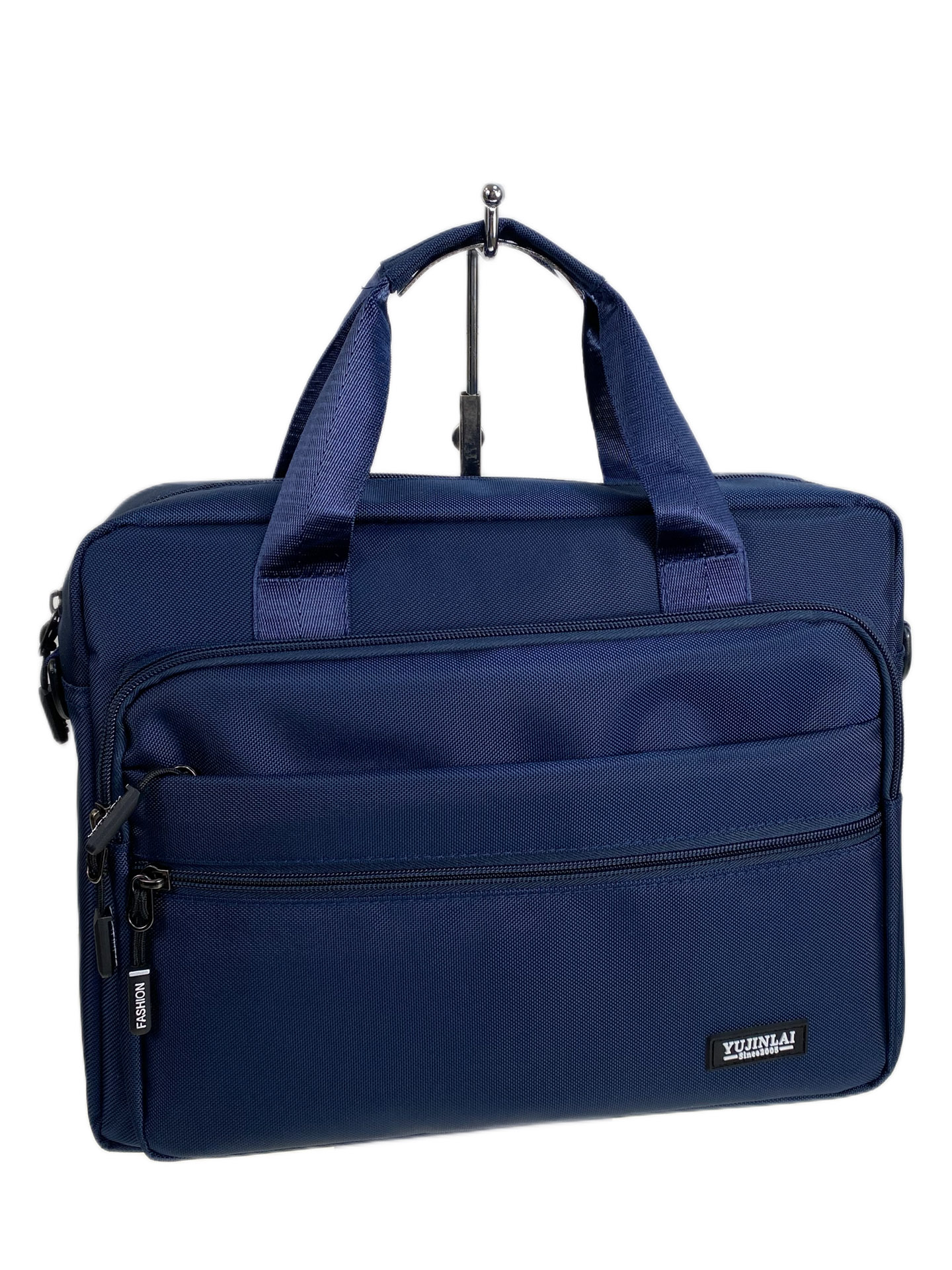 На фото 1 - Сумка мужская  текстильная, цвет  синий