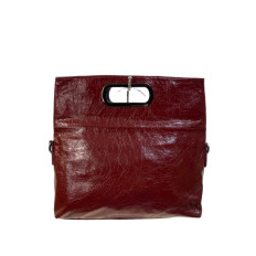 На фото 2 - Женская сумка из натуральной кожи, цвет красный На фото 2 - Женская сумка из натуральной кожи, цвет красный