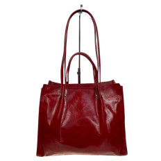 На фото 2 - Женская сумка из натуральной кожи, цвет красный На фото 2 - Женская сумка из натуральной кожи, цвет красный