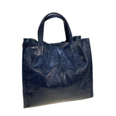 На фото 1 - Женская сумка из натуральной кожи, цвет синий На фото 1 - Женская сумка из натуральной кожи, цвет синий