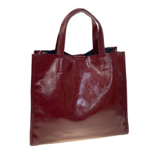 На фото 1 - Женская сумка из натуральной кожи, цвет бордовый На фото 1 - Женская сумка из натуральной кожи, цвет бордовый