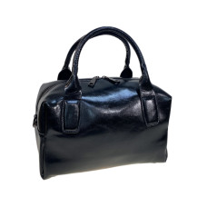 На фото 1 - Женская сумка из натуральной кожи, цвет черный На фото 1 - Женская сумка из натуральной кожи, цвет черный