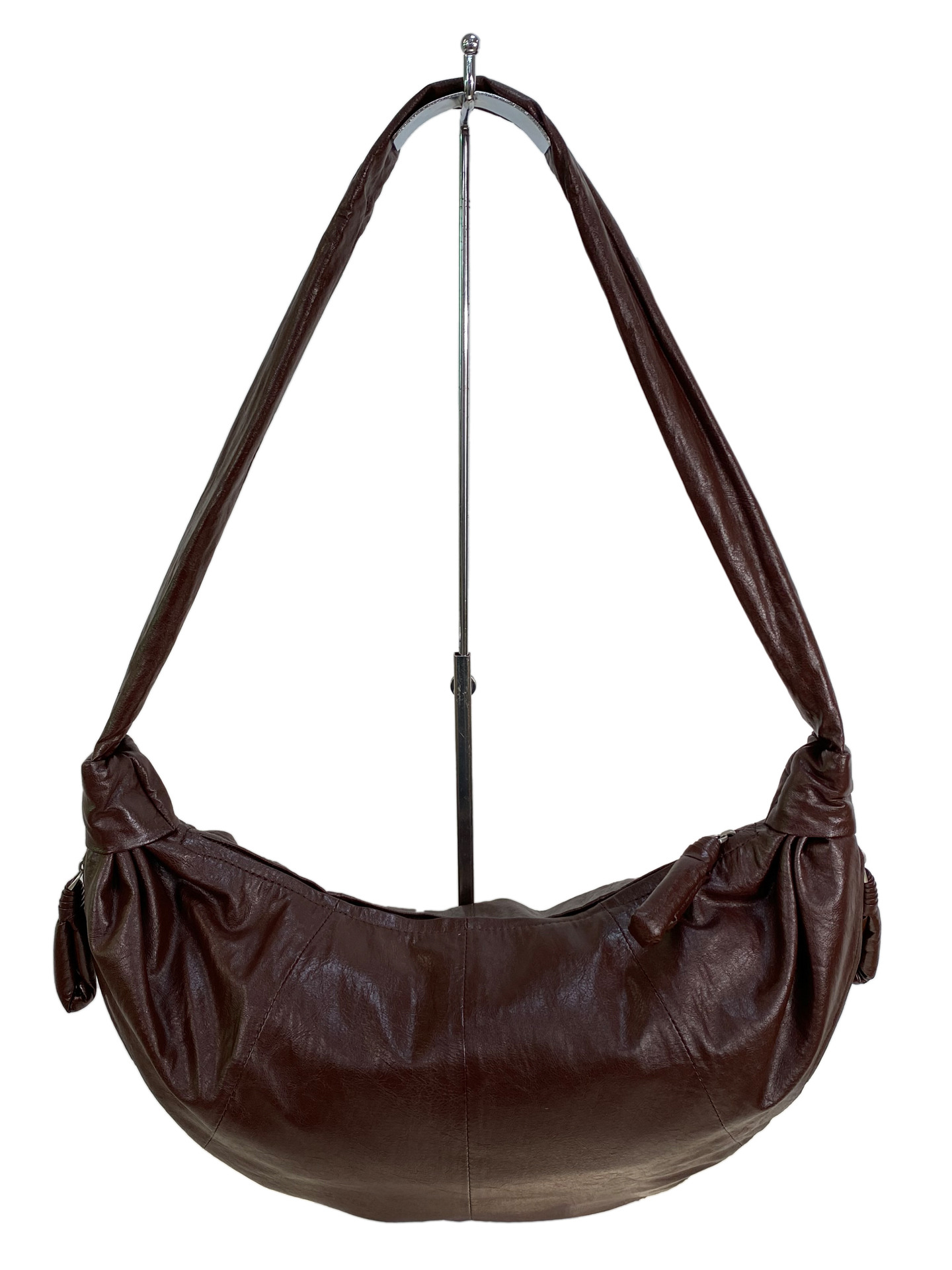 На фото 2 - Женская сумка из искусственной кожи, цвет бордовый