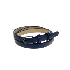 На фото 1 -  Ремень женский из искусственной кожи, цвет  тёмно синий