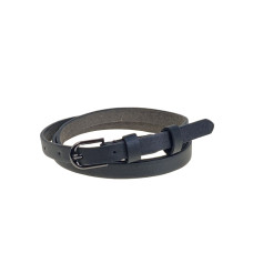 На фото 1 -  Ремень женский из искусственной кожи, цвет  графит