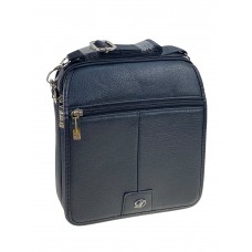 На фото 1 - Сумка мужская из искусственной кожи, цвет черный