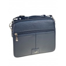 На фото 1 - Сумка мужская из искусственной кожи, цвет черный