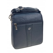 На фото 1 - Сумка мужская из искусственной кожи, цвет черный