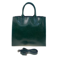 На фото 2 - Женская сумка из натуральной кожи, цвет зеленый На фото 2 - Женская сумка из натуральной кожи, цвет зеленый