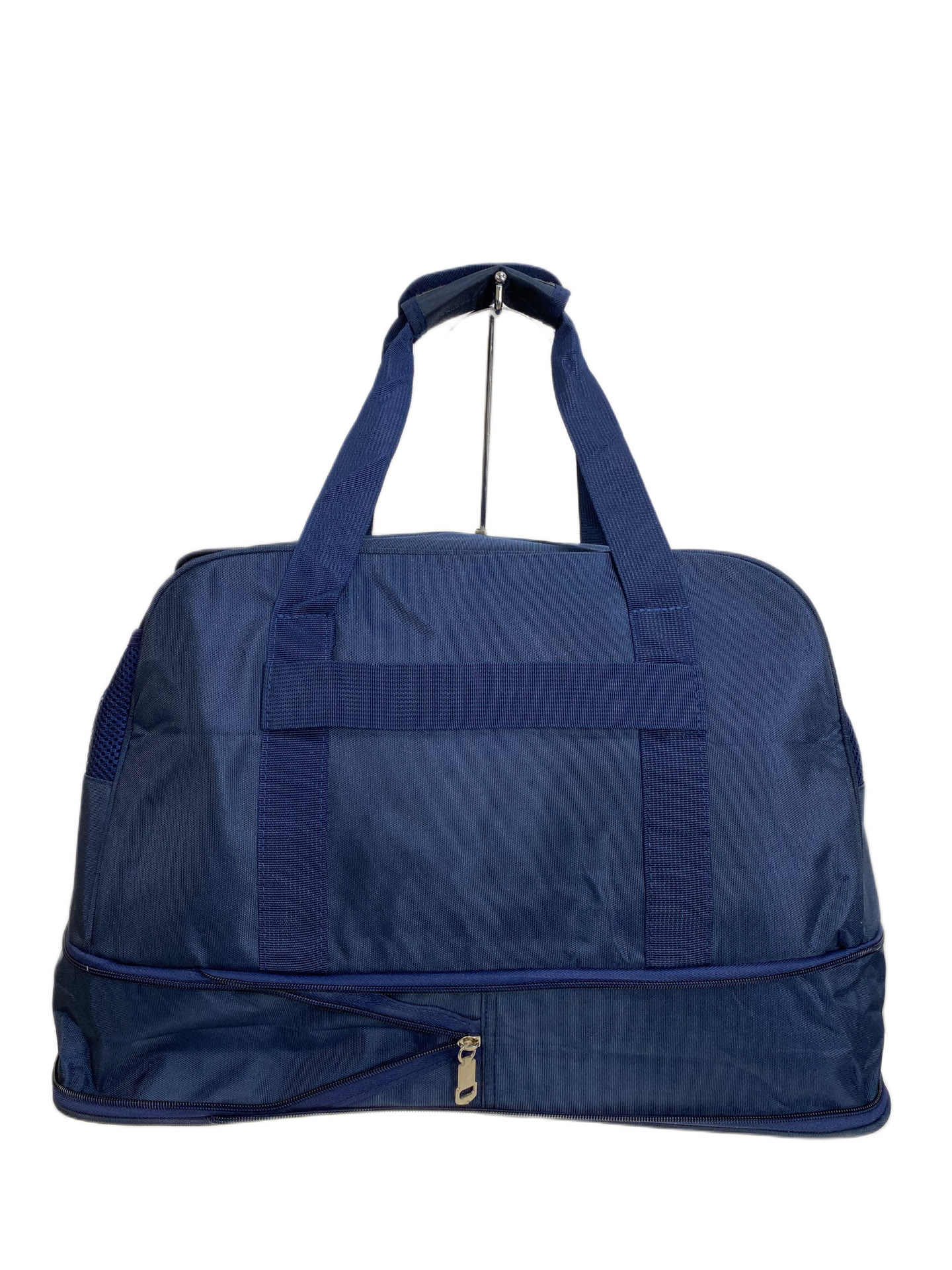 На фото 2 - Дорожная сумка из текстиля, цвет синий