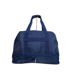 На фото 2 - Дорожная сумка из текстиля, цвет синий