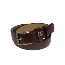 На фото 1 -  Ремень женский из искусственной кожи, цвет  шоколад