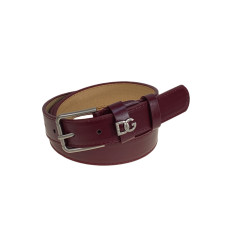 На фото 1 -  Ремень женский из искусственной кожи, цвет  бордовый