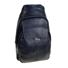 На фото 1 - Сумка мужская через плечо из натуральной кожи, цвет черный На фото 1 - Сумка мужская через плечо из натуральной кожи, цвет черный