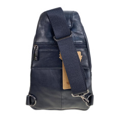 На фото 2 - Сумка мужская через плечо из натуральной кожи, цвет черный На фото 2 - Сумка мужская через плечо из натуральной кожи, цвет черный