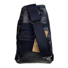 На фото 2 - Сумка мужская через плечо из натуральной кожи, цвет черный На фото 2 - Сумка мужская через плечо из натуральной кожи, цвет черный