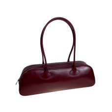 На фото 1 - Женская сумка из натуральной кожи, цвет бордовый На фото 1 - Женская сумка из натуральной кожи, цвет бордовый