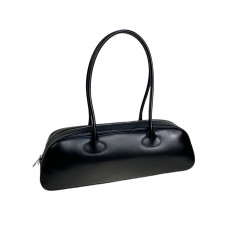 На фото 1 - Женская сумка из натуральной кожи, цвет черный На фото 1 - Женская сумка из натуральной кожи, цвет черный