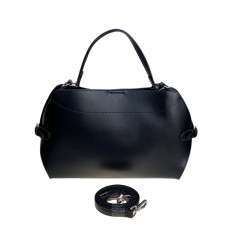 На фото 2 - Женская сумка из натуральной кожи, цвет черный На фото 2 - Женская сумка из натуральной кожи, цвет черный