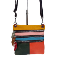 На фото 1 - Женская сумка из натуральной кожи мультицвет На фото 1 - Женская сумка из натуральной кожи мультицвет