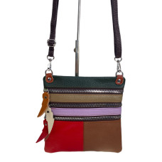 На фото 1 - Женская сумка из натуральной кожи мультицвет На фото 1 - Женская сумка из натуральной кожи мультицвет