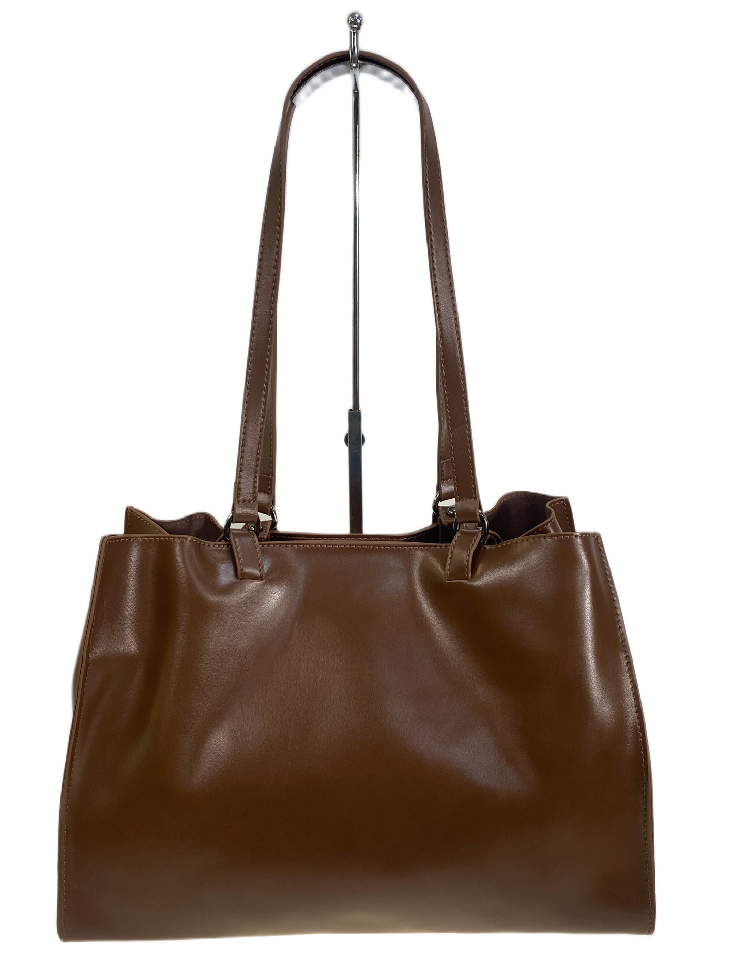 На фото 2 - Женская сумка из натуральной кожи, цвет коричневый