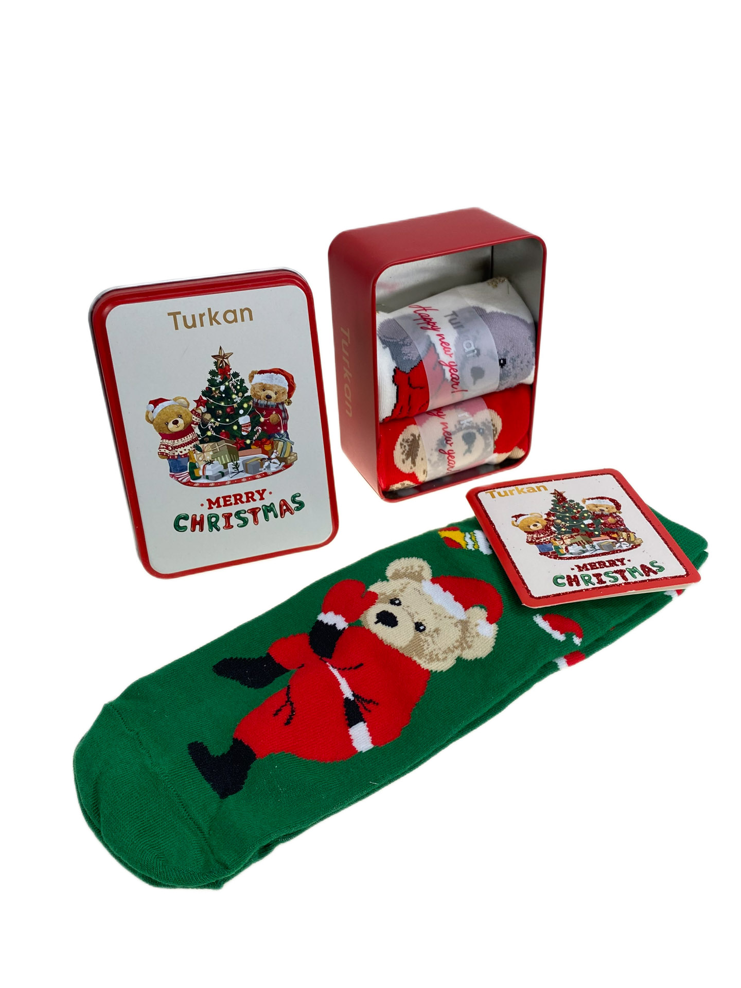 На фото 1 - Набор женских носков в подарочной коробке